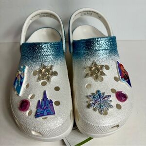 NWT. Crocs Disney Frozen Clogs size 10 by Crocs. platform crocs shoes